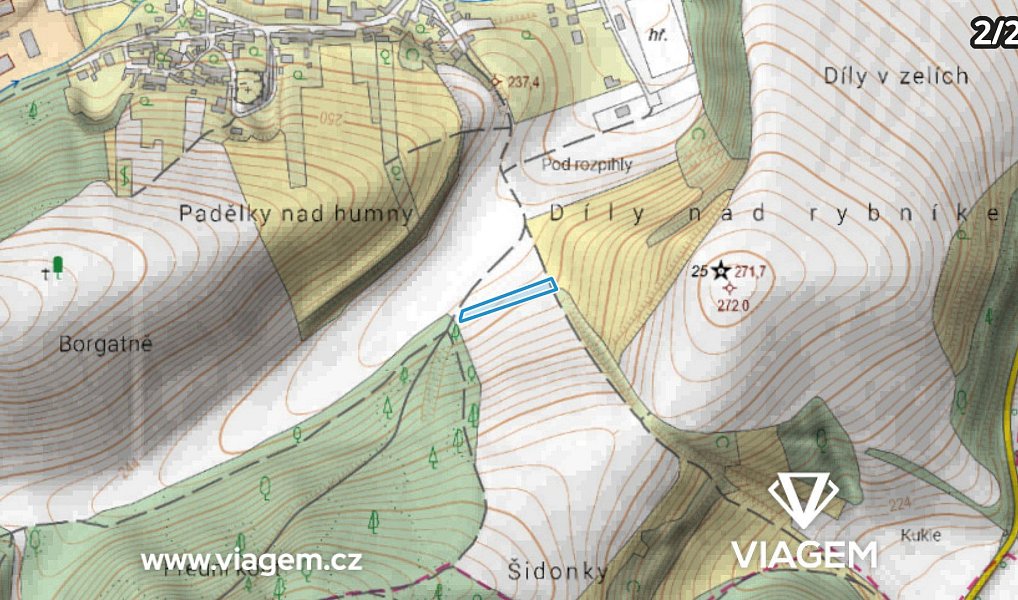 Prodej pole 969 m², Diváky – náhled fotky 7