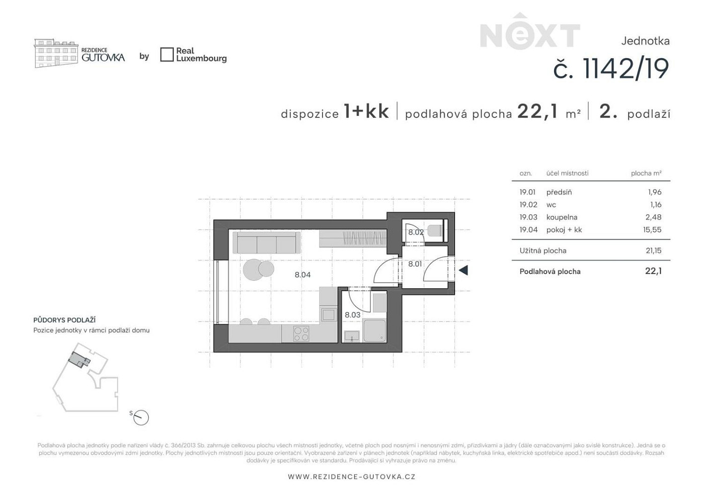 Prodej bytu 1+kk 22 m² — photo 3