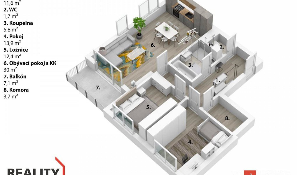 Pronájem bytu 3+kk 87 m², Chotěboř – náhled fotky 2