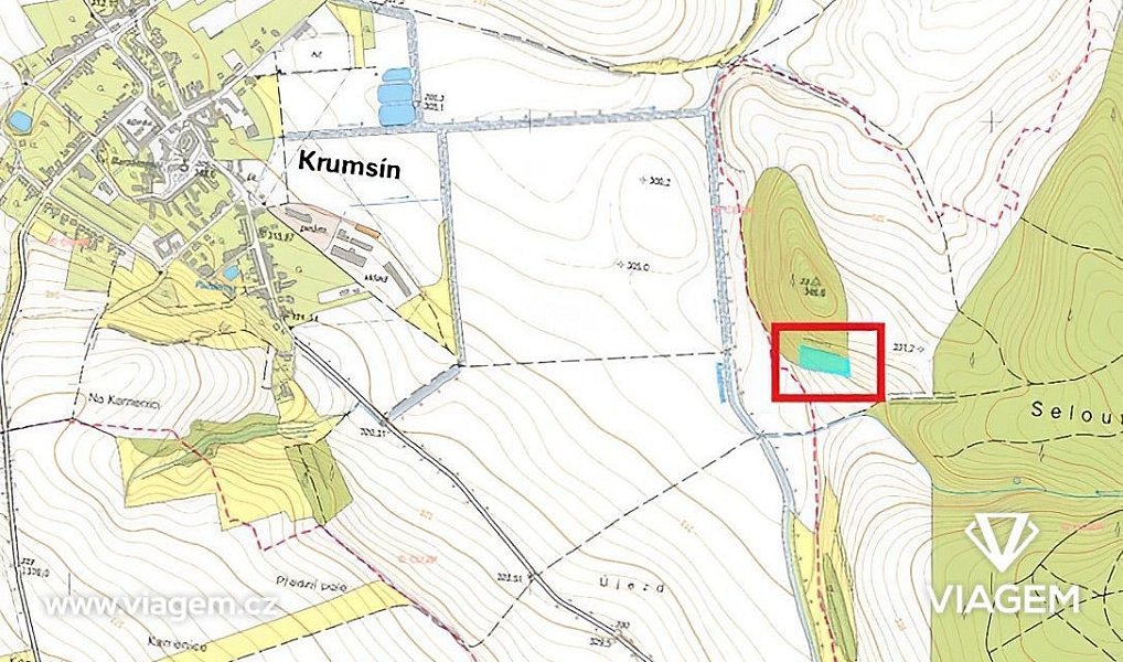 Prodej lesa 1 150 m², Seloutky – náhled fotky 3
