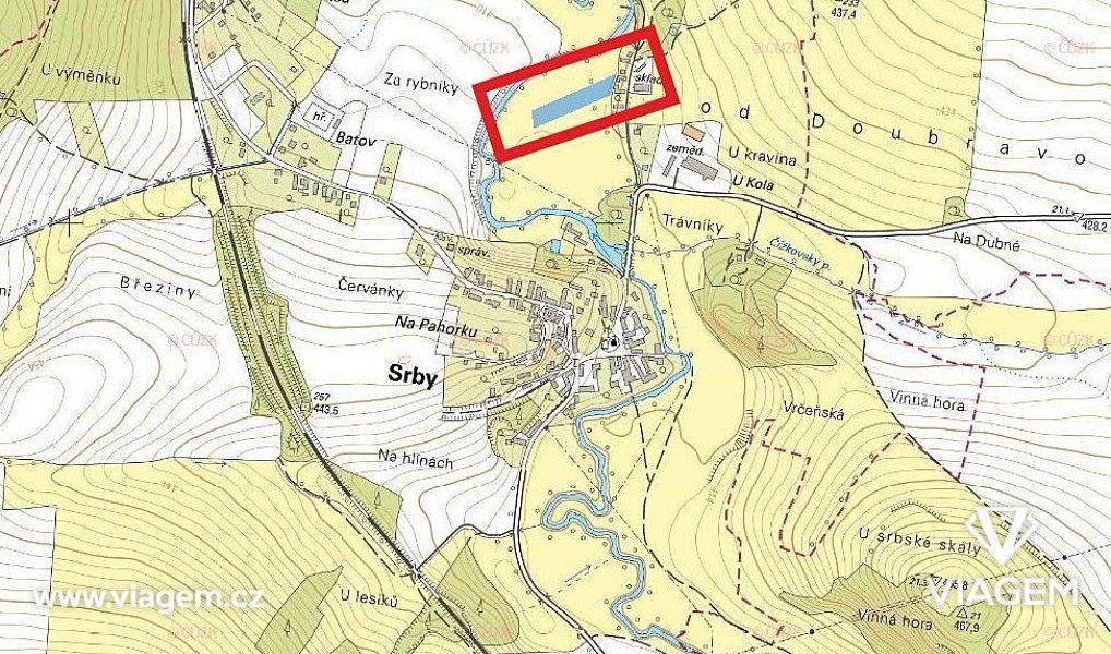 Prodej pole 4 835 m², Srby – náhled fotky 4