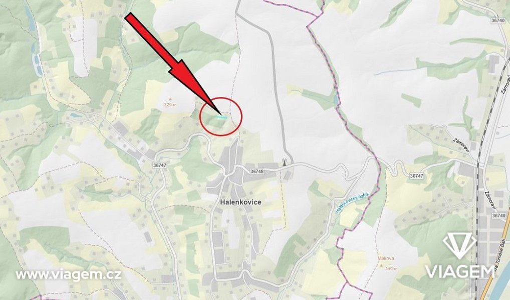 Prodej zahrady 765 m², Halenkovice – náhled fotky 4