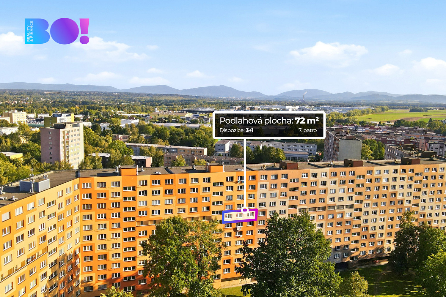 Prodej bytu 3+1 72 m²
