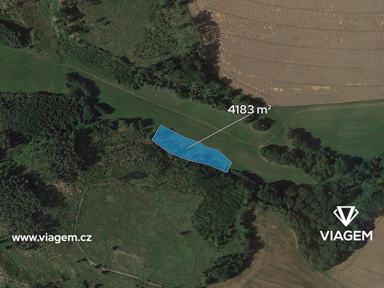 Prodej pole 1 045 m² – fotografie 2