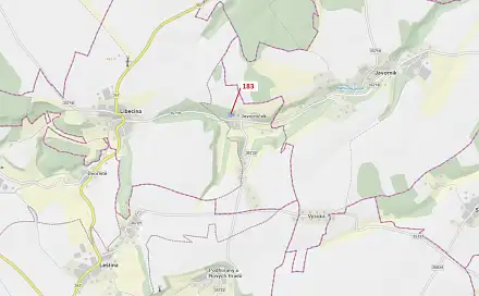 Dražba lesa 2 475 m², Libecina