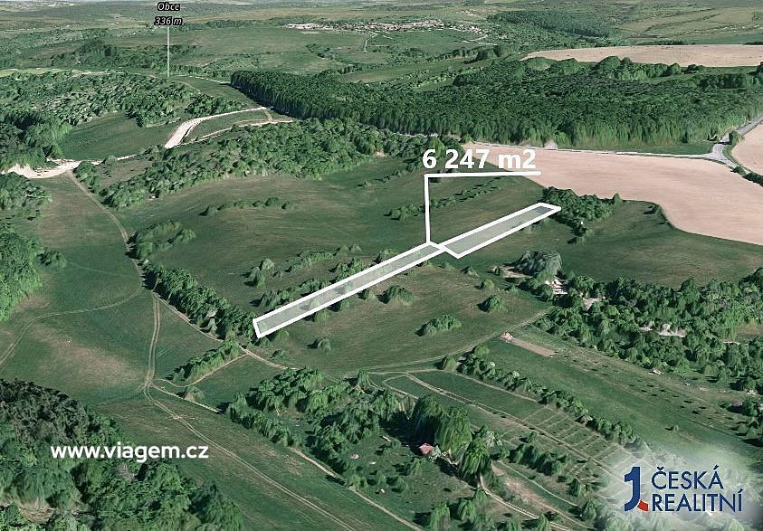 Pole 6 247 m², Podíl 21 % o výměře 1 289 m² – pohled 2