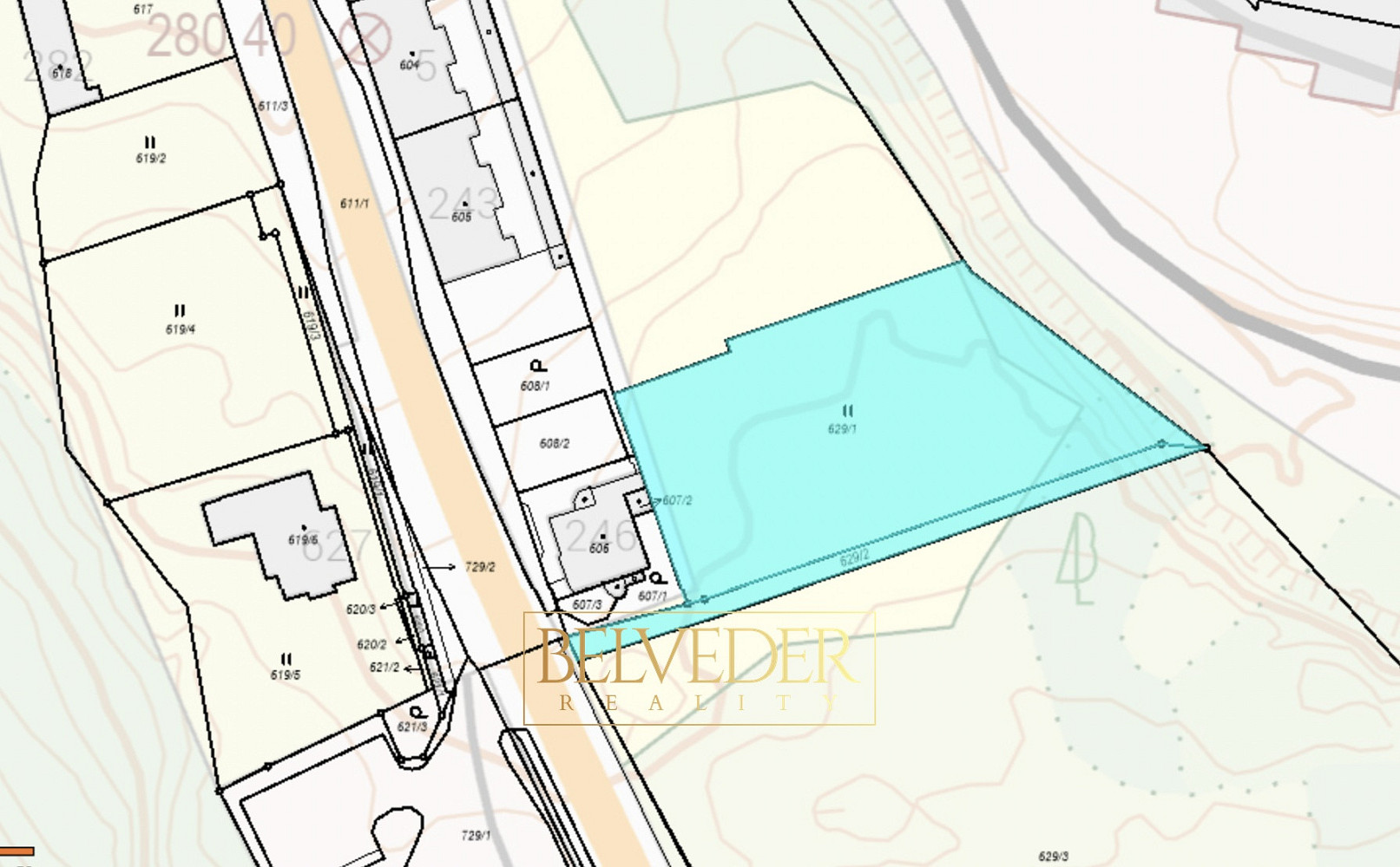 Prodej stavebního pozemku 3 032 m² – fotografie 5