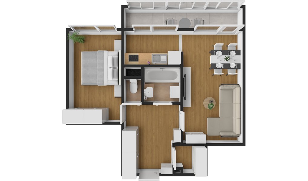 Prodej bytu 2+1 59 m², Mělník – náhled fotky 2