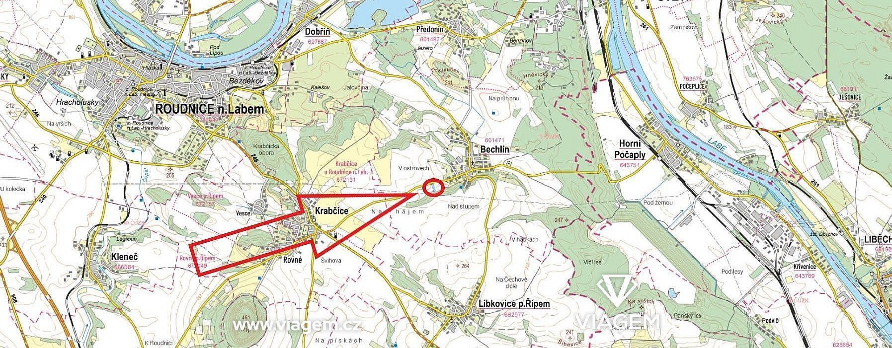 Prodej pole 1 379 m² – fotografie 3