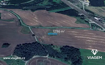 Prodej pole 1 296 m², Brniště, okres Česká Lípa