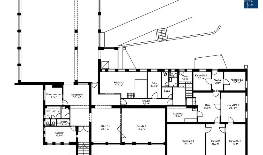 Prodej výrobních prostor 1 020 m², Mrač – náhled fotky 10