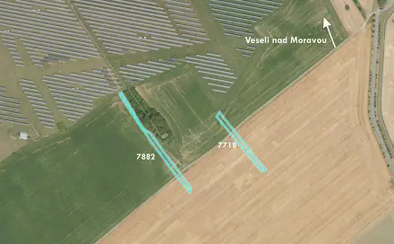 Prodej komerčního pozemku 1 193 m², Veselí nad Moravou, okres Hodonín