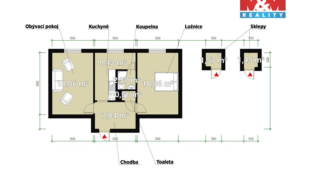 Prodej bytu 2+1 63 m², Bor – náhled fotky 2
