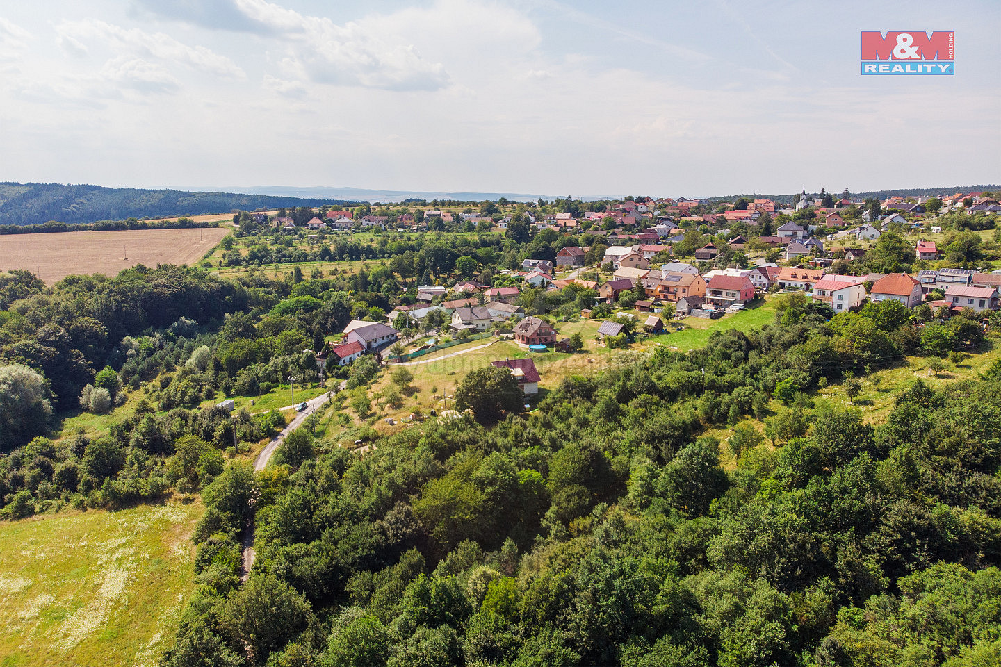 Prodej pozemku k bydlení, 1046 m², Lhota – pohled 5