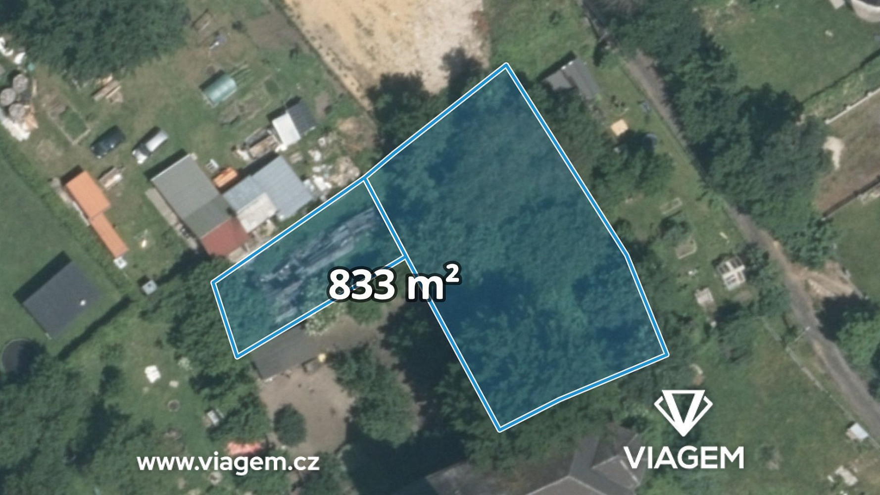 Prodej zahrady 416 m²