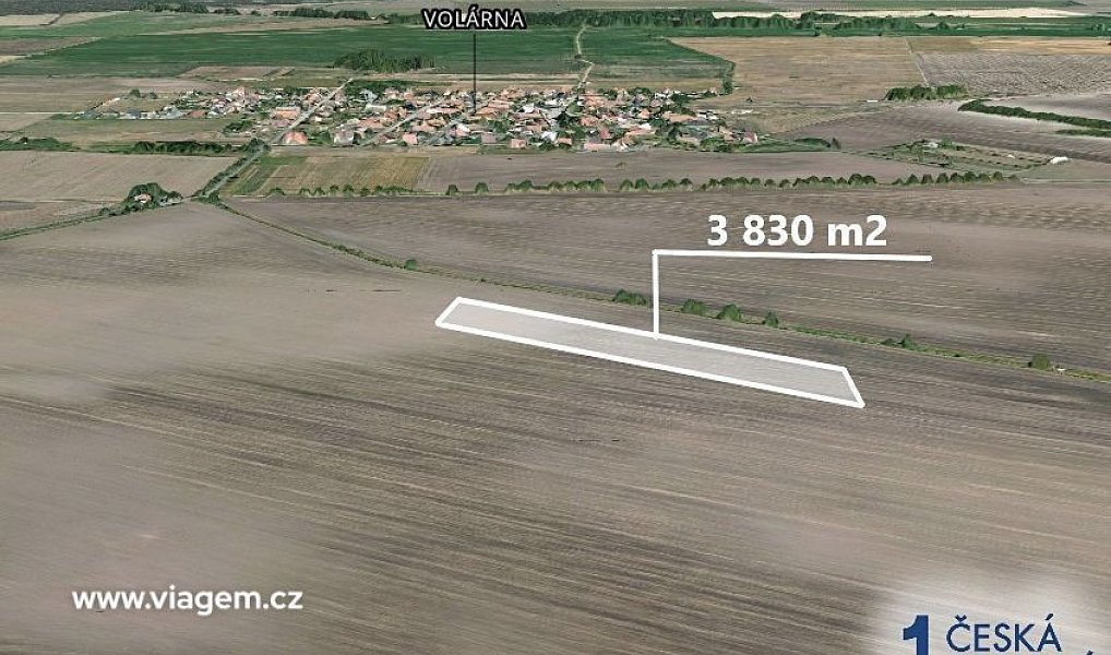 Prodej pole 478 m², Volárna – náhled fotky 2
