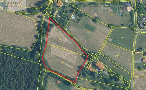 Prodej pole 6 598 m², Oznice, okres Vsetín