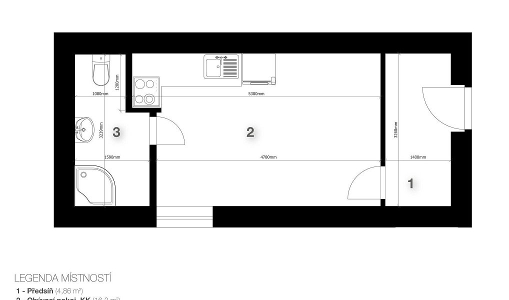 Prodej bytu 1+kk 27 m², Neratovice – náhled fotky 4