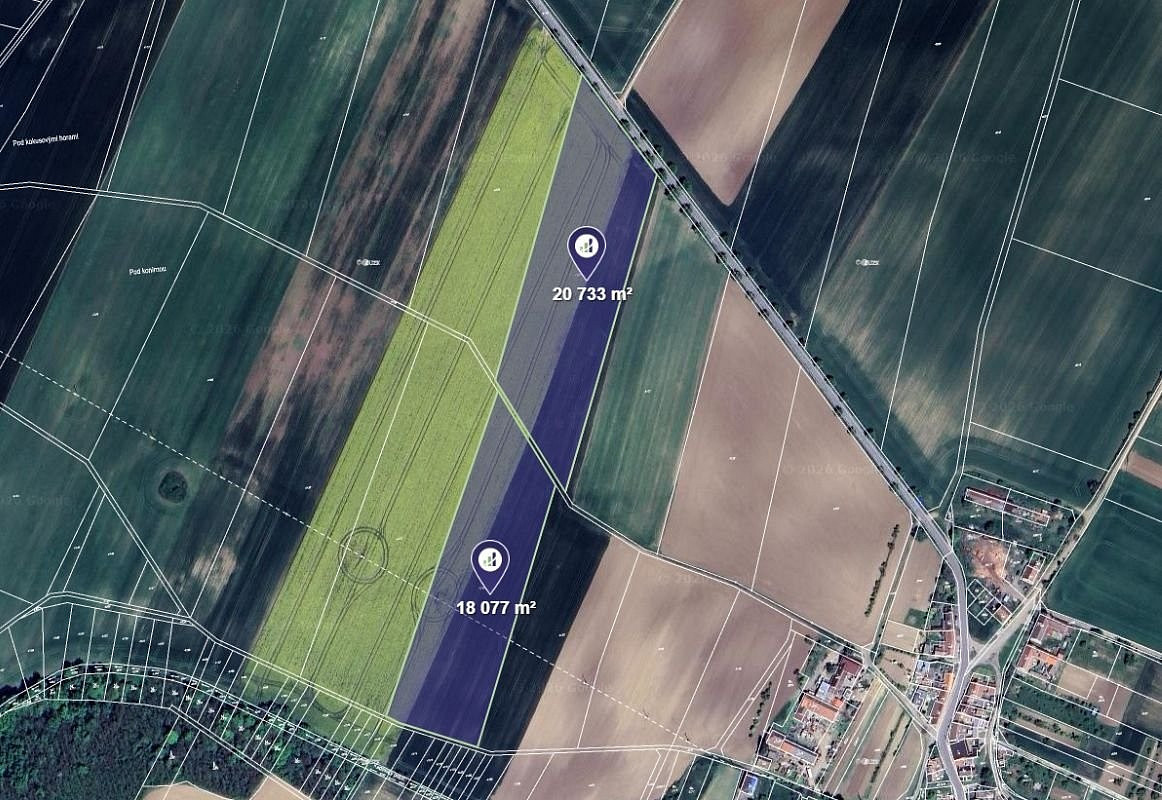 Prodej pole 7 762 m²