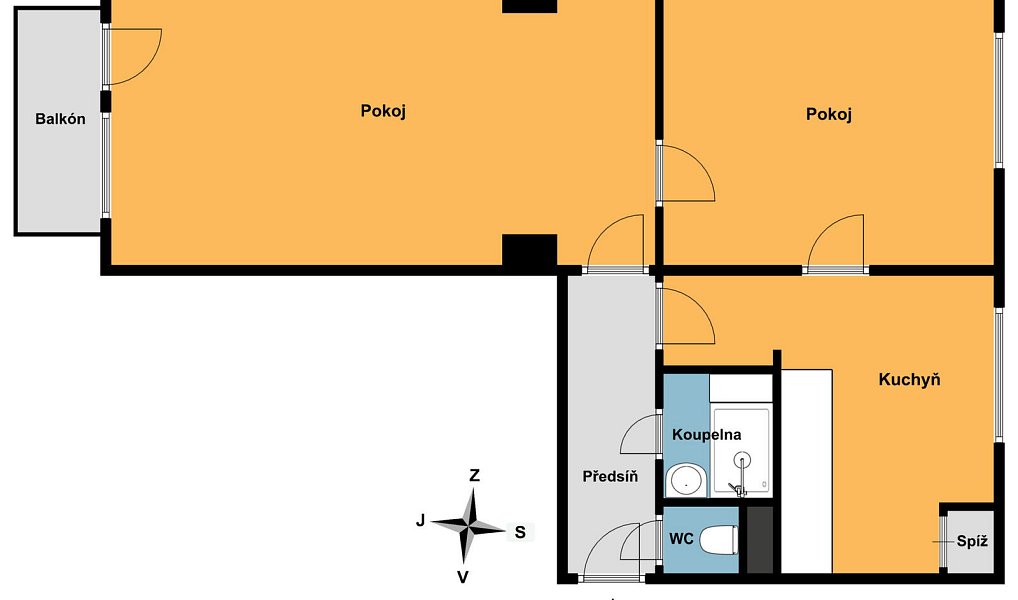 Prodej bytu 2+1 50 m², Praha – náhled fotky 2