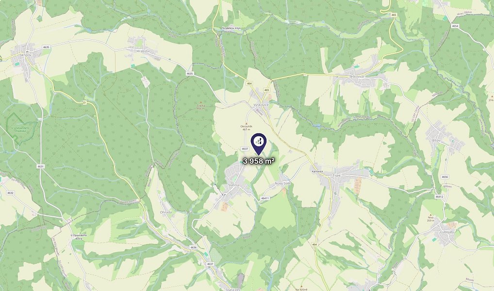 Prodej pole 3 958 m², Slatina – náhled fotky 3