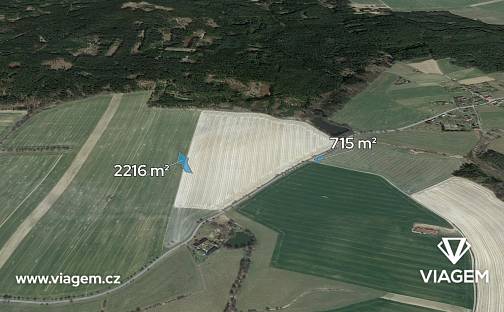 Prodej pole 1 465 m², Tučapy, okres Tábor