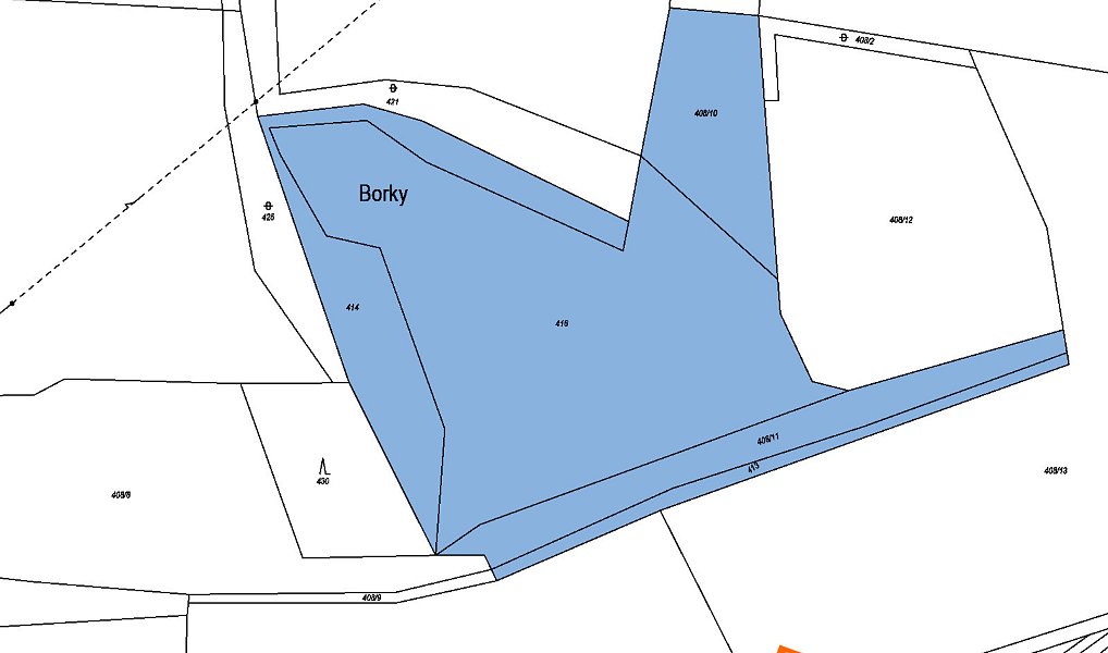 Prodej pole 44 m², Cetyně – náhled fotky 2