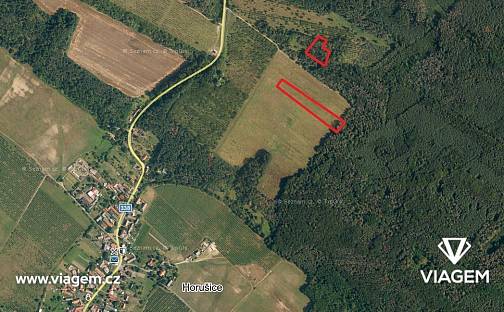 Prodej pole 1 624 m², Horušice, okres Kutná Hora