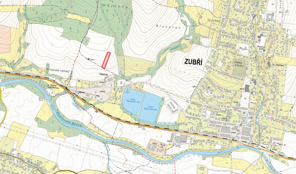 Prodej pole 2 501 m², Zubří – náhled fotky 2