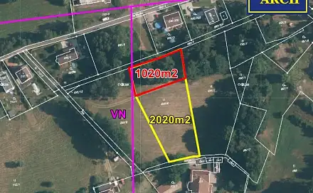 Prodej stavebního pozemku 1 217 m², Na Mlýnku, Liberec - Liberec XII-Staré Pavlovice