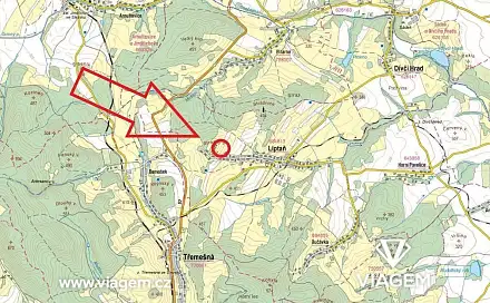 Prodej pole 4 486 m², Liptaň, okres Bruntál