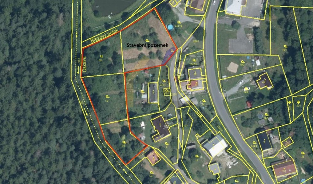 Prodej stavebního pozemku 4 532 m², Oskava – náhled fotky 5