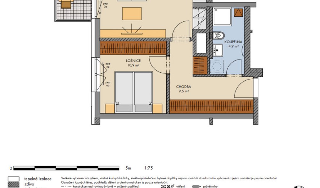Prodej bytu 2+kk 52 m², Kralupy nad Vltavou – náhled fotky 2