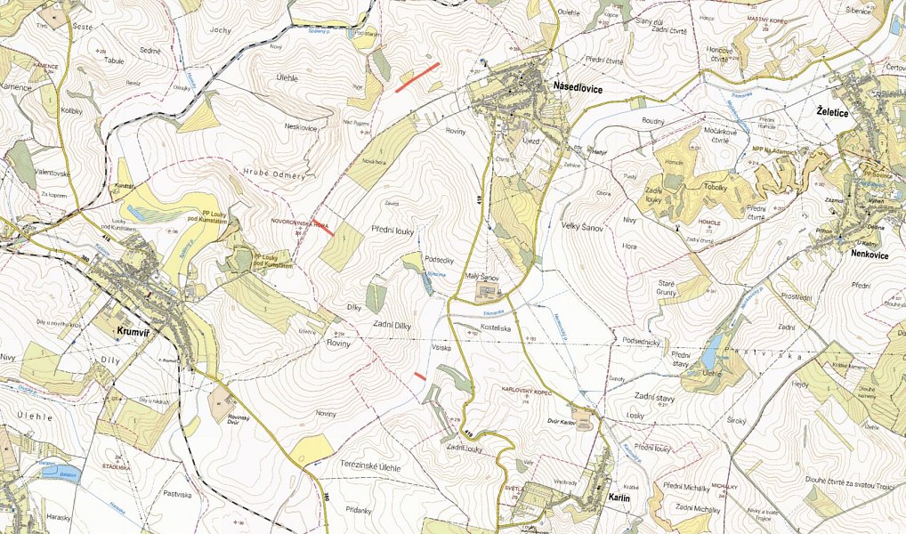 Prodej pole 10 445 m², Násedlovice – náhled fotky 4
