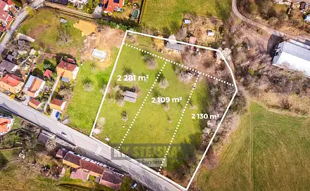 Prodej stavebního pozemku 2 109 m², Prachatice - Staré Prachatice