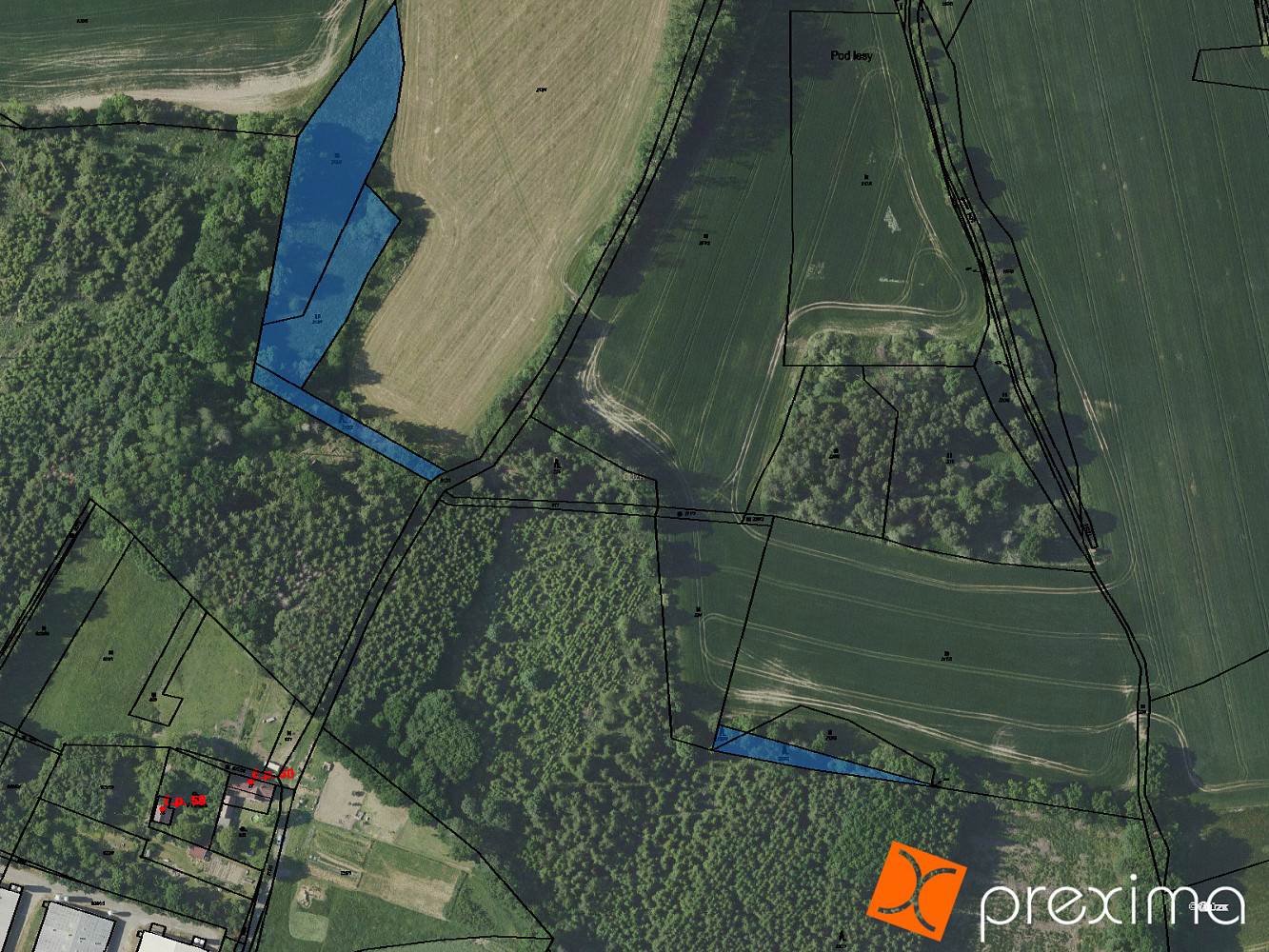 Prodej pozemku 1 790 m², Bystřice