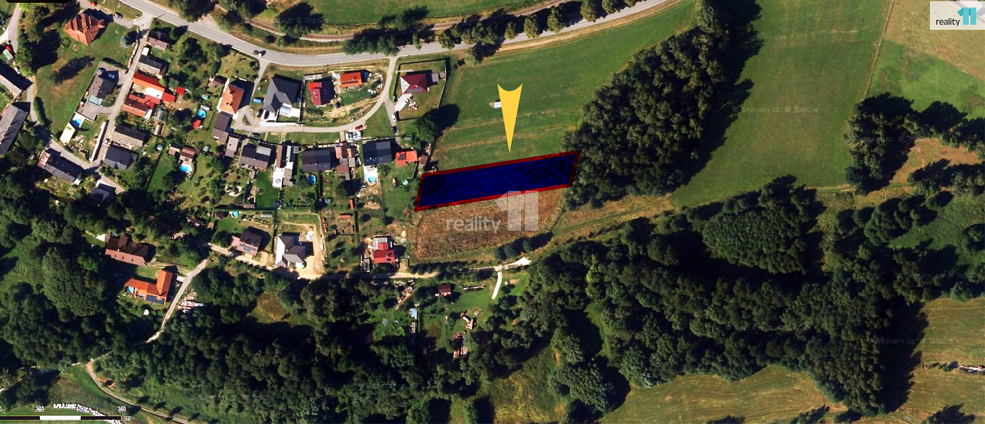 Prodej pole 1 389 m² – pohled 6