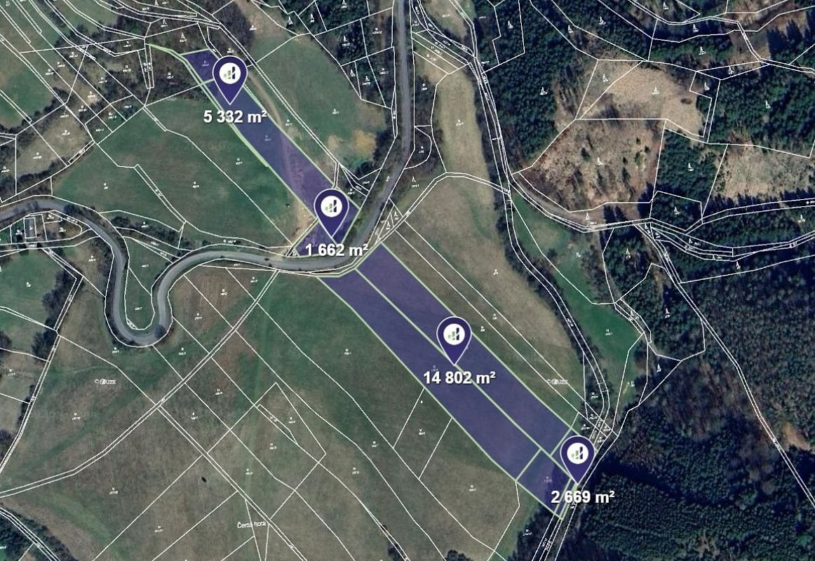 Prodej louky 24 465 m², Vranová Lhota