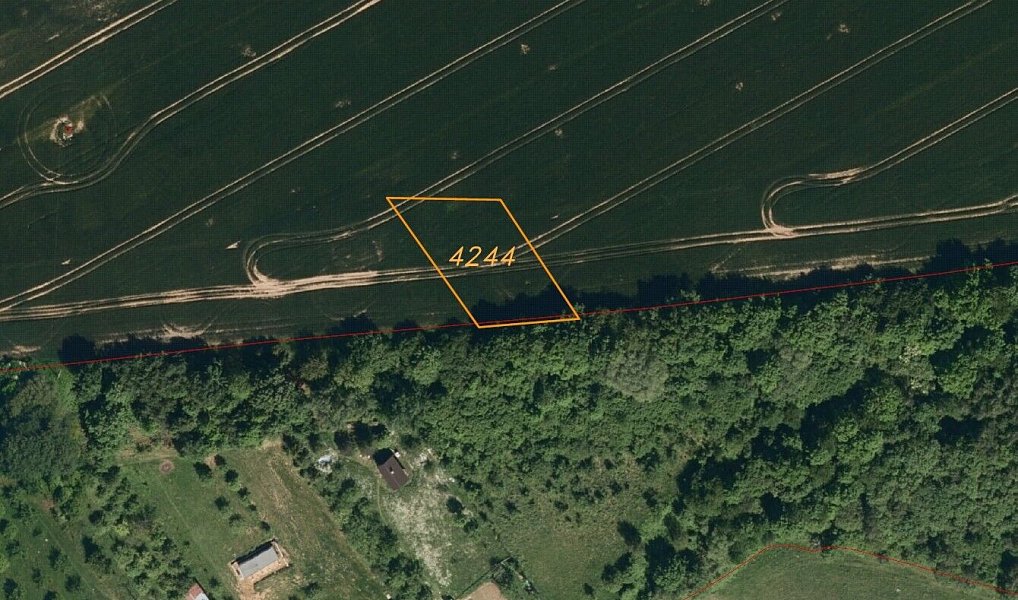 Prodej pole 1 036 m², Bystřice pod Hostýnem – fotka 1 z 3