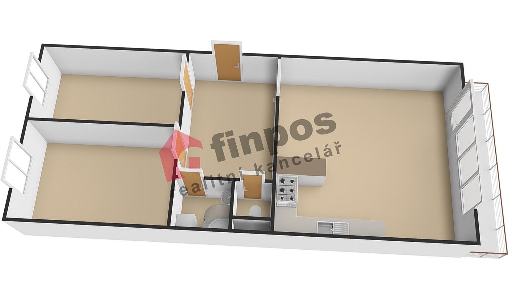 Pronájem bytu 3+kk 76 m², Vlašim – náhled fotky 14