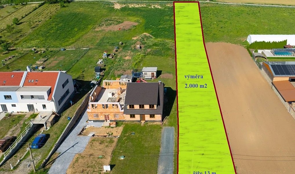 Prodej stavebního pozemku 2 000 m², Pozořice – náhled fotky 5