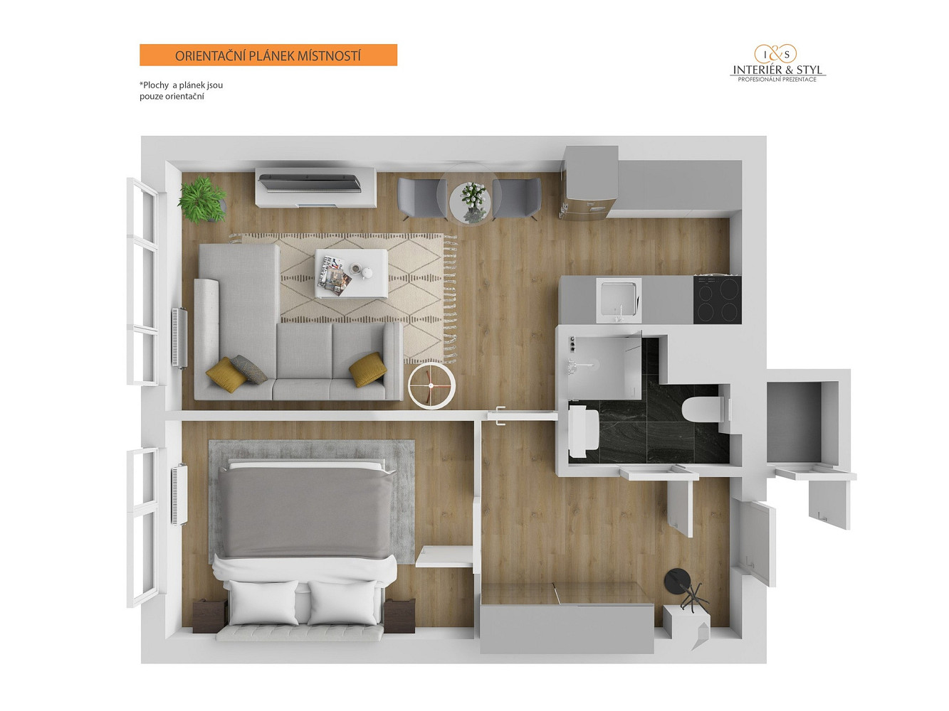 Prodej bytu 2+kk 43 m² – fotografie 3