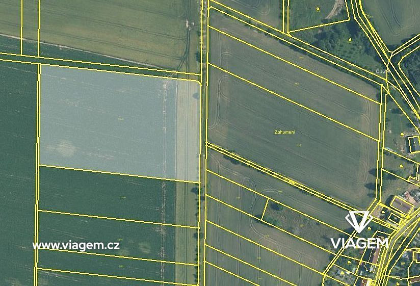 Prodej pole 1 232 m²