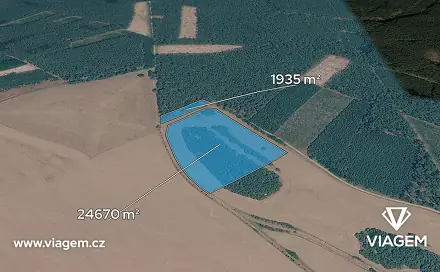 Prodej pole 6 651 m², Liběchov, okres Mělník