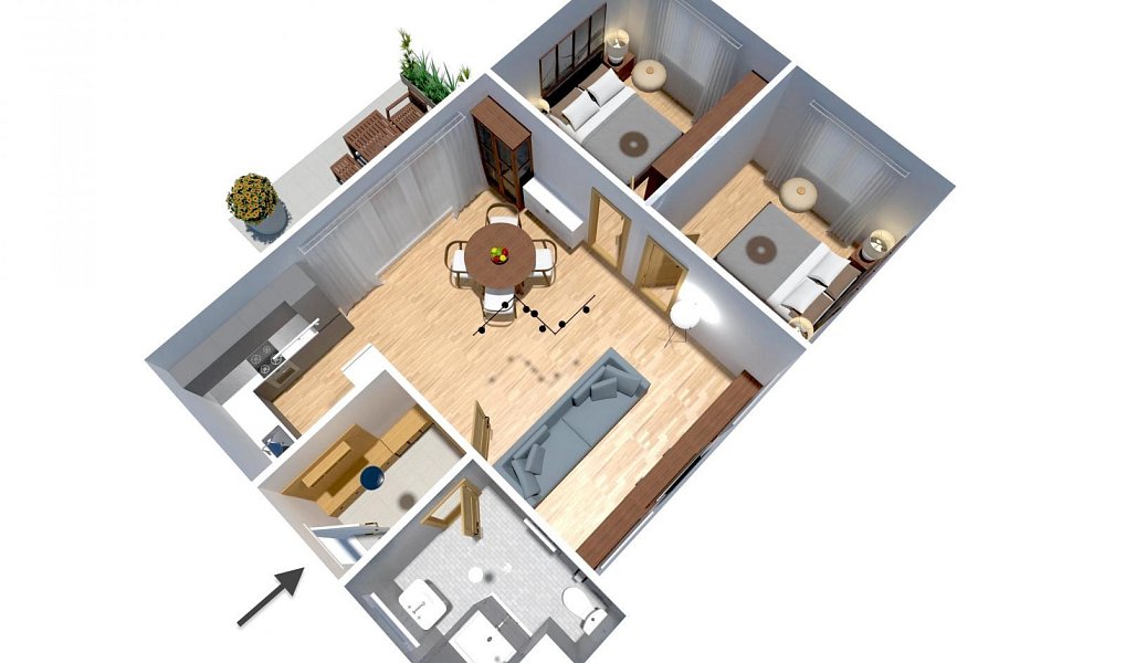 Prodej bytu 3+kk 59 m², Slapy – náhled fotky 20