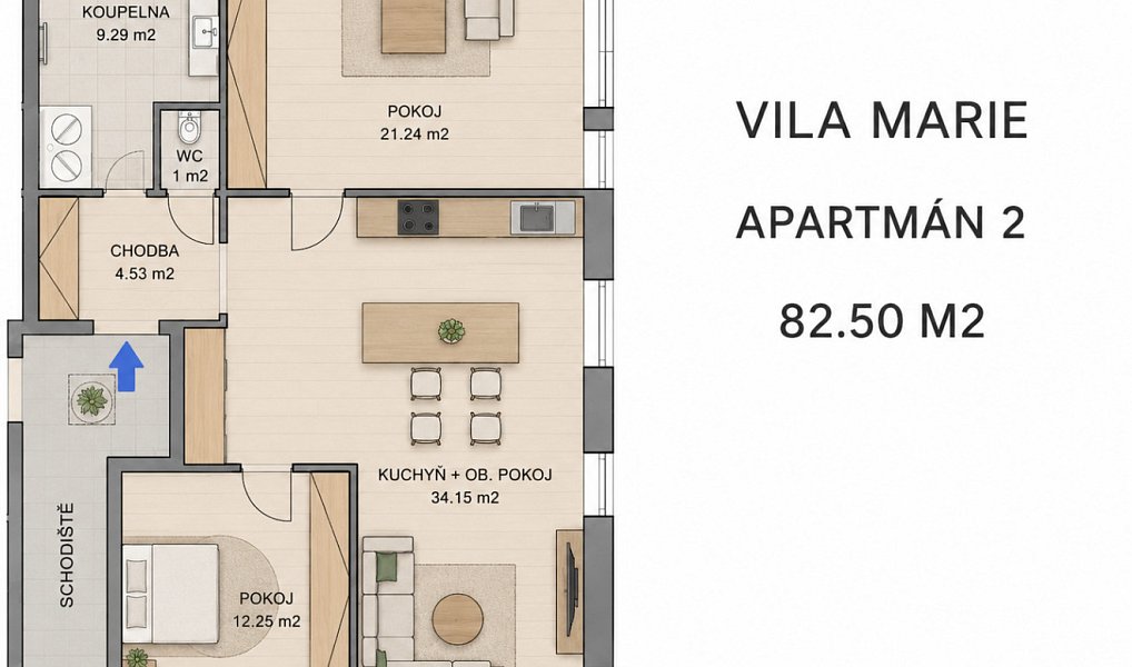 Prodej bytu 3+kk 88 m², Chotěšov – náhled fotky 4