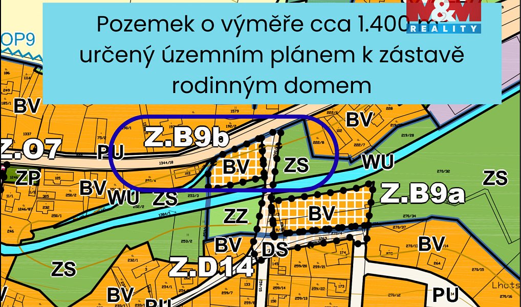 Prodej stavebního pozemku 1 402 m², Veliny – náhled fotky 4