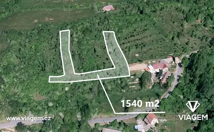 Prodej zahrady 1 540 m², Halenkovice, okres Zlín