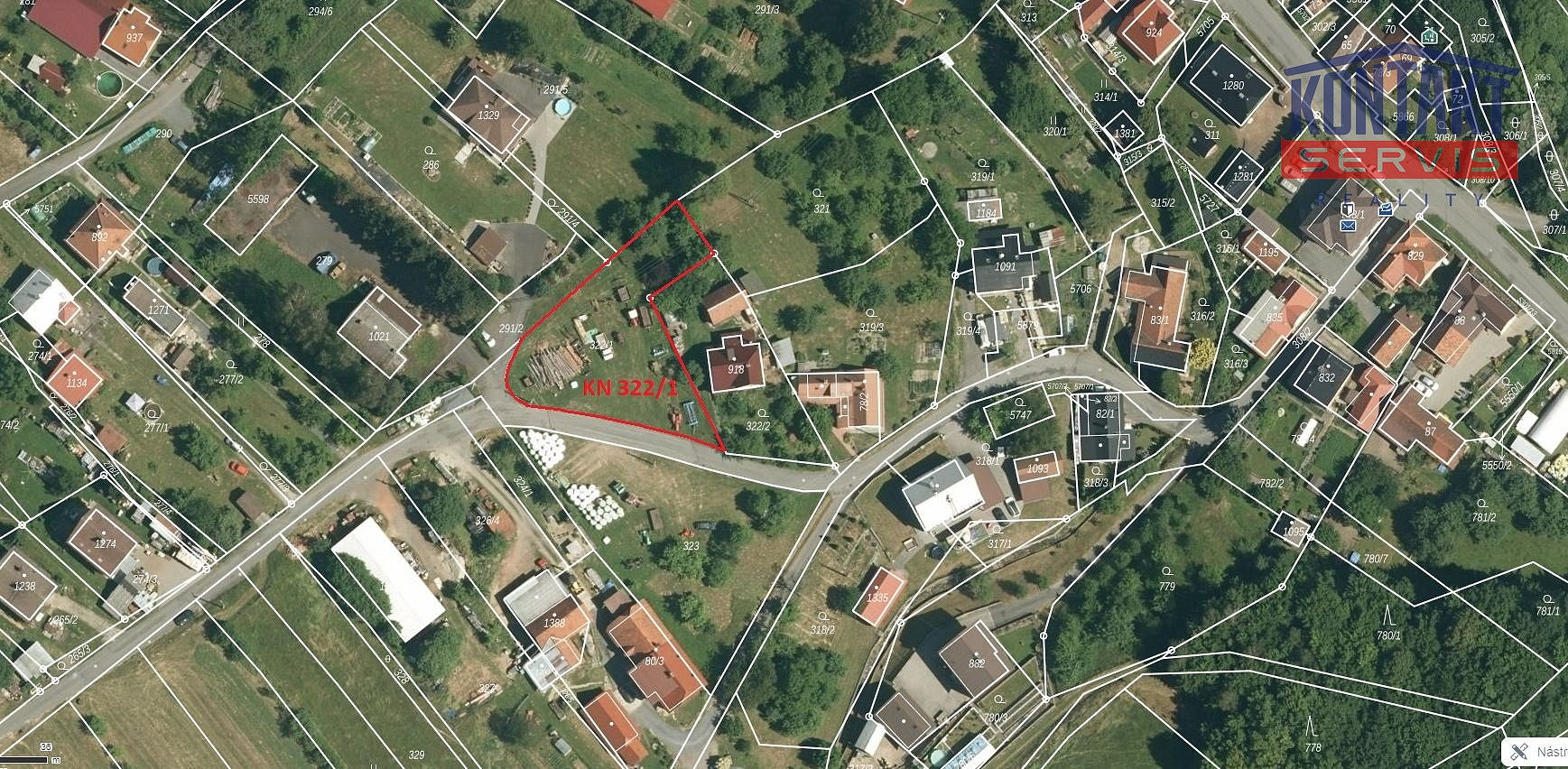 Prodej stavebního pozemku 1 188 m²
