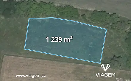 Prodej pole 1 239 m², Lipec, okres Kolín